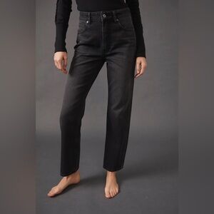 Free People We The Free High-Rise Straight Leg Women’s Jeans - Black size 27